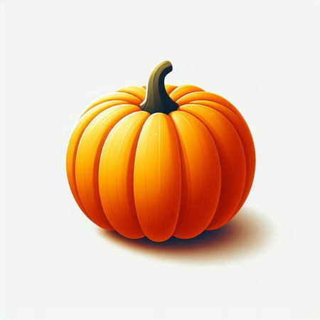 Pumpkin on a white background. Vector illustration. Eps 10のイラスト素材