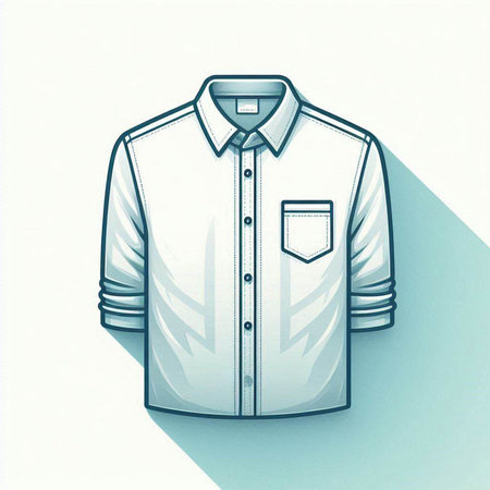 Men's shirt. Vector illustration on white background. Eps 10.のイラスト素材