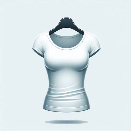 T-shirt on a white background. Vector illustration for your designのイラスト素材