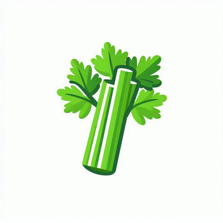 Celery icon. Vector illustration of celery on white backgroundのイラスト素材