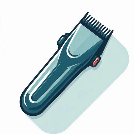 Hair clipper isolated on a white background. Vector illustration.のイラスト素材