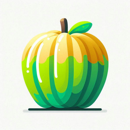 Pumpkin on white background. Vector illustration for your design.のイラスト素材