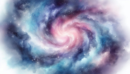 Cosmic space and stars, nebula and galaxy abstract background.