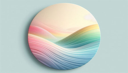 Abstract background with blue and pink waves. 3d rendering, 3d illustration.