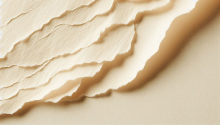 pieces of torn paper texture as background, copy space for text.