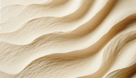 Abstract background made of curved lines in beige colors. 3d render