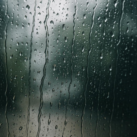 Rain drops on the glass. Raindrops on the window. Raindrops on the window.