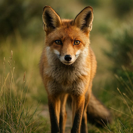 Portrait of a red fox (Vulpes vulpes)