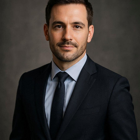 Portrait of a handsome man in suit on dark background. Men's beauty, fashion.