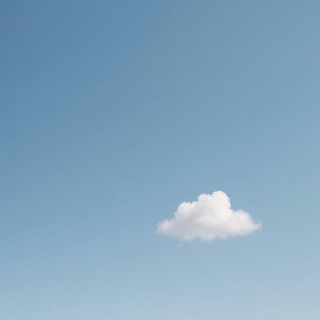 blue sky and white cloud, soft focus, nature abstract background.