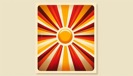 Retro sunburst background. Vector illustration for your design. Eps10