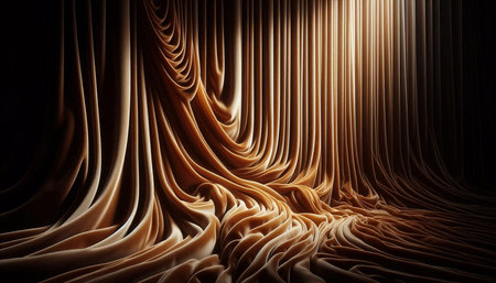 3d rendering of an abstract background with some folds in it.の写真素材