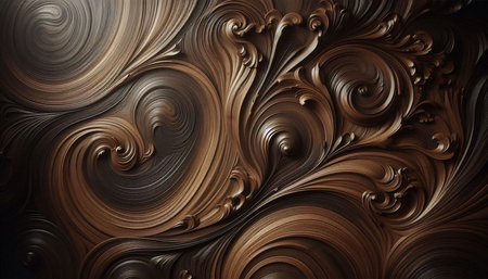 abstract brown background with some smooth lines in it (3d render)