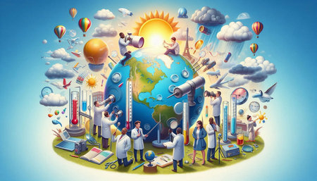 Global science and medicine concept. Elements of this image are furnished by NASA