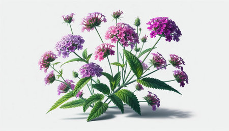 Lavender flowers isolated on white background, clipping path included.
