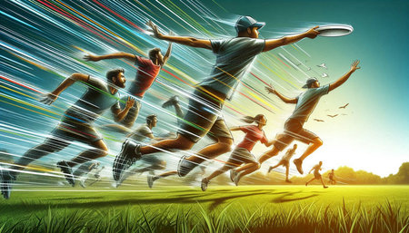 Sport and healthy lifestyle concept as a group of young people running and jumping in a marathon or...