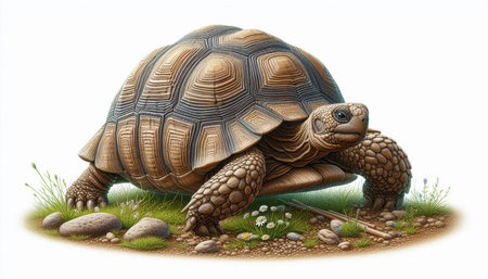 African spurred tortoise (Geochelone sulcata)