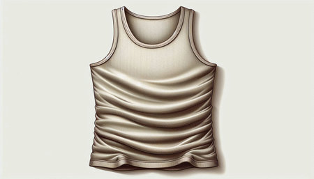 Illustration of a basketball jersey on a white background with a shadow