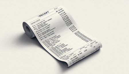 Newspaper roll with financial data on white background. 3d illustration