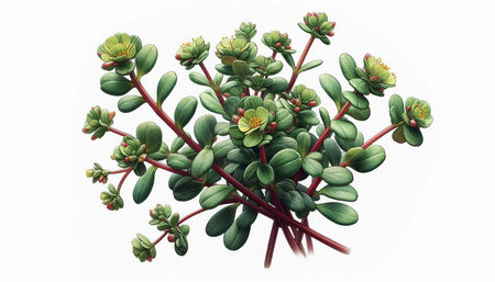 Succulent plant isolated on white background. Watercolor hand drawn illustration.