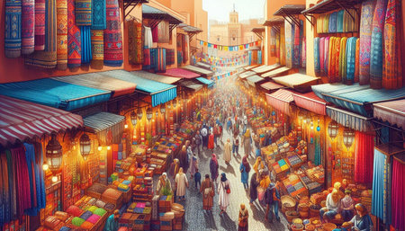 view of Fes circa September 2014 in Fes.