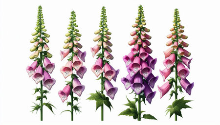 Digitalis purpurea, foxglove, common foxglove, digitalis purpurea