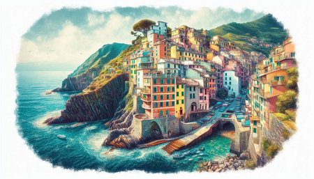 Vernazza (Vernazza, Cinque Terre, Liguria, Italy) - old town in the province of La Spezia