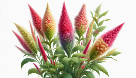 Colorful flower bouquet isolated on white background. Clipping path included.