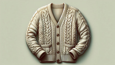 Women's winter jacket on a white background. 3d illustration.