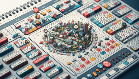 Futuristic spaceship in the virtual world. 3D Rendering