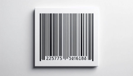 Barcode on a white background. The concept of the sale of goods.