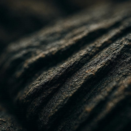 Close up of a black tea bag. Selective focus. Toned.