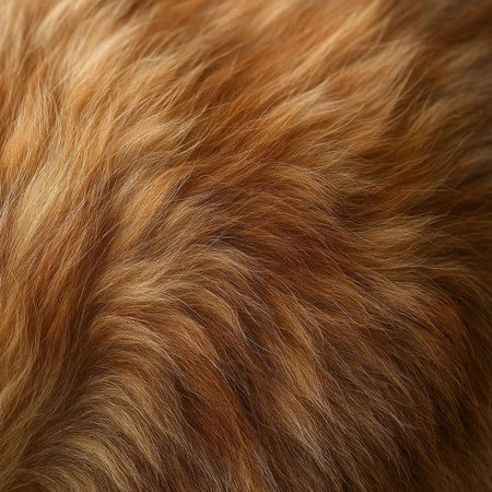 Close up of red fox fur as a background. Shallow depth of fieldの写真素材