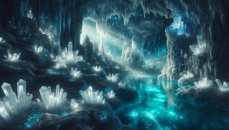 Fantasy alien planet. Abstract fractal illustration. 3D rendering.の写真素材