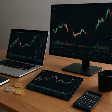 Stock market or forex trading graph and candlestick chart suitable for financial investment concept.