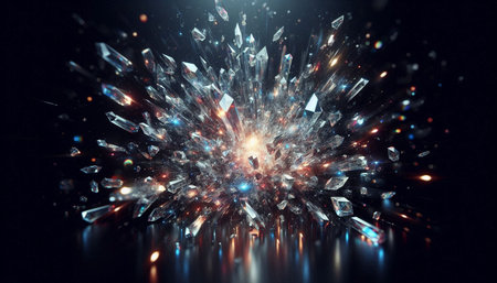 3D illustration of abstract fractal for creative design, art and entertainment
