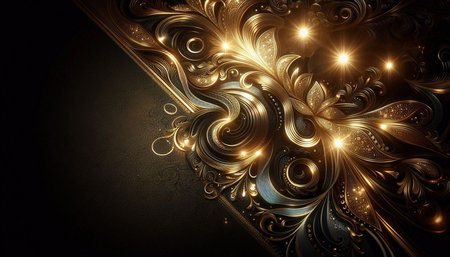 Abstract fractal. Fractal art background for creative design. Decoration for wallpaper, desktop,...