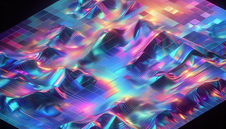 Abstract fractal. Fractal art background for creative design. Decoration for wallpaper, desktop,...