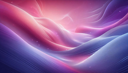 abstract background with purple and blue waves, 3d render illustration
