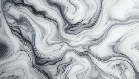 Abstract black and white marble texture background High resolution. 3D illustrationの写真素材