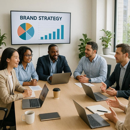 Group of multiethnic business people working together in the office. Business concept.