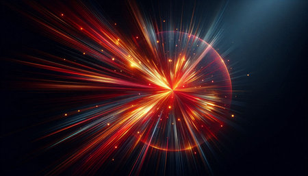 Abstract background. luminous swirling. Elegant glowing circle.  Sparking particle. Space tunnel. Glossy jellyfish. Colorful ellipse. Glint sphereの写真素材