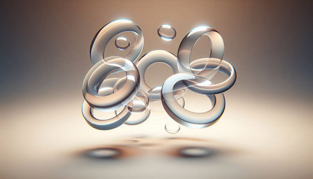 Glossy 3d numbers. Digitally generated image.