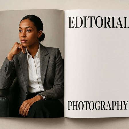 Young african american businesswoman reading a book. Education concept.