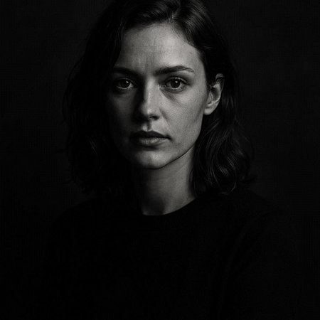 Portrait of a young man on a black background. Studio shot.