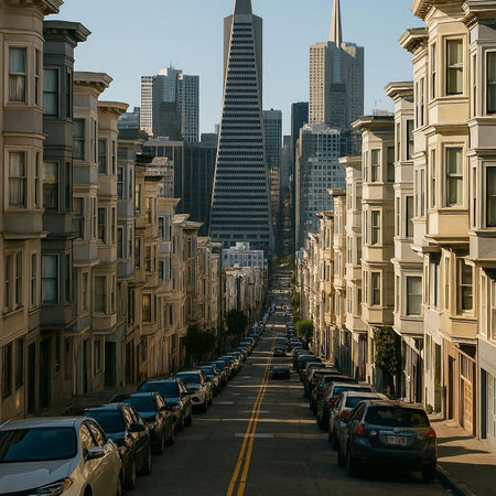 Street view of downtown San Francisco.