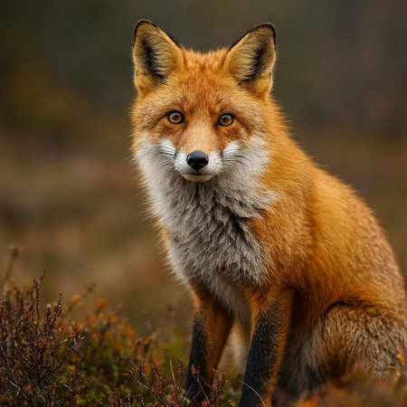 Portrait of a red fox (Vulpes vulpes)