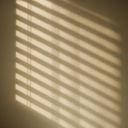 sunlight through the blinds on the wall - vintage effect filter