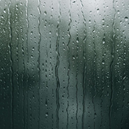 Rain drops on window glass. Raindrops on window glass background.