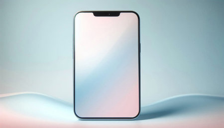 New Apple iPhone X smartphone lies on a white background.